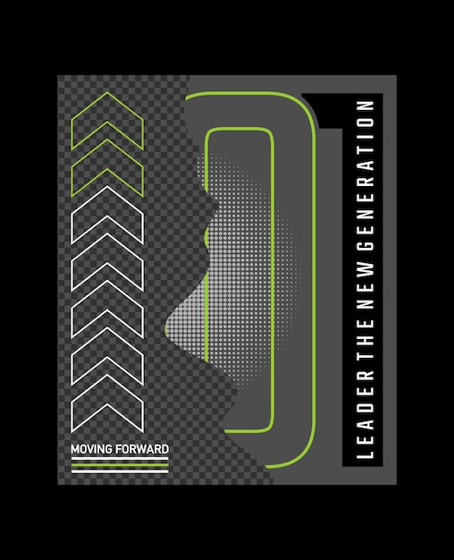 01 tipografía eslogan prendas de vestir diseño abstracto vector ilustración de impresión