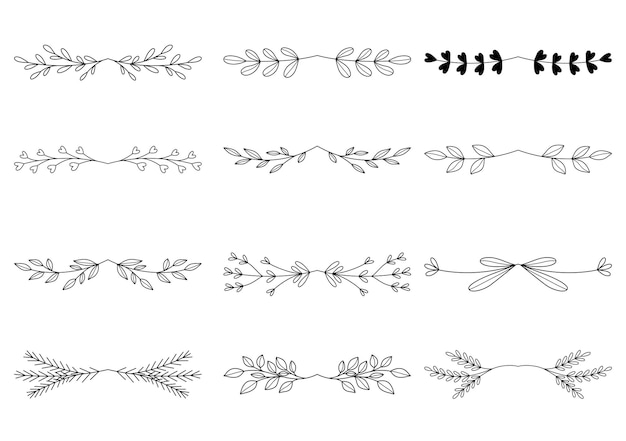 Vector 0105 divisor de flores