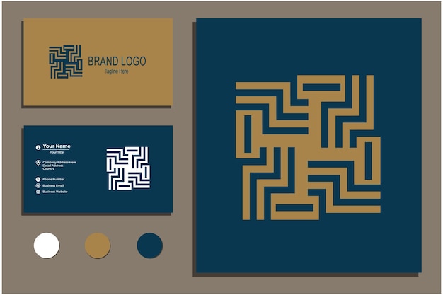 03 vector de geometría para el concepto de logotipo