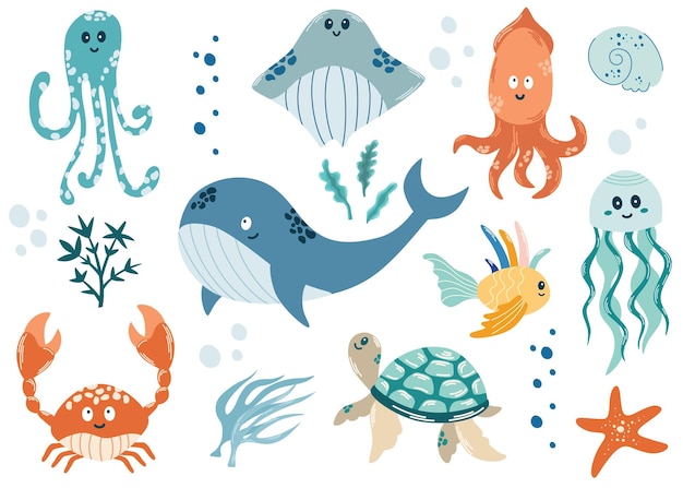 Vector 0391_animales_del_mar