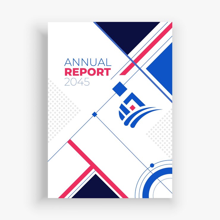 Vector 04 plantilla de diseño de informe anual profesional para el éxito