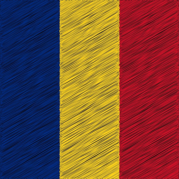 Vector 1 de diciembre diseño de la bandera del gran día de la unión de rumania