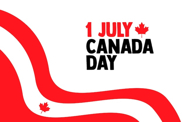 Vector 1 de julio día de canadá