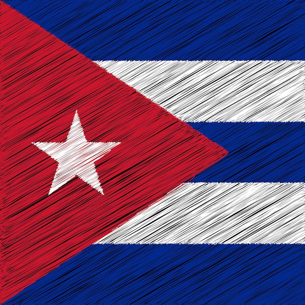 10 de octubre Diseño de la bandera del día de la independencia de Cuba