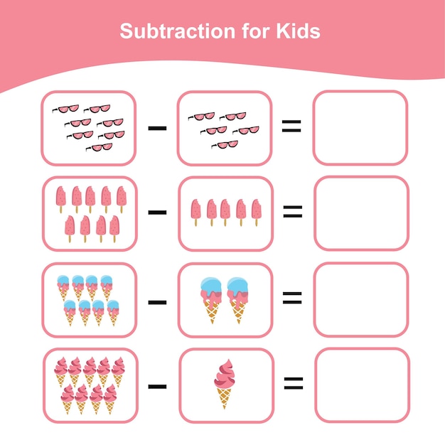 10 restas para niños
