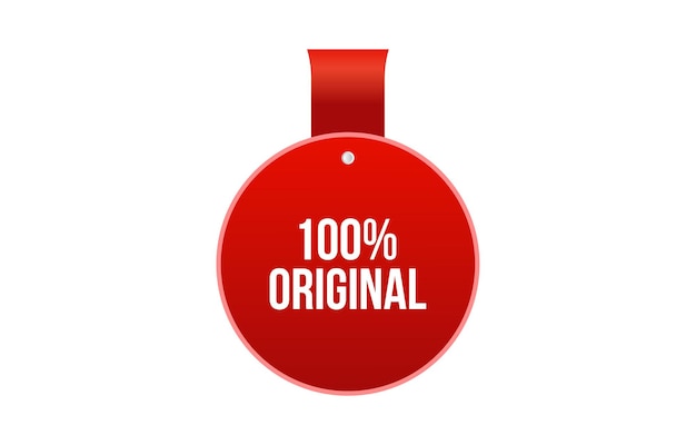 100% diseño original del banner 100% icono original Ilustración vectorial de estilo plano