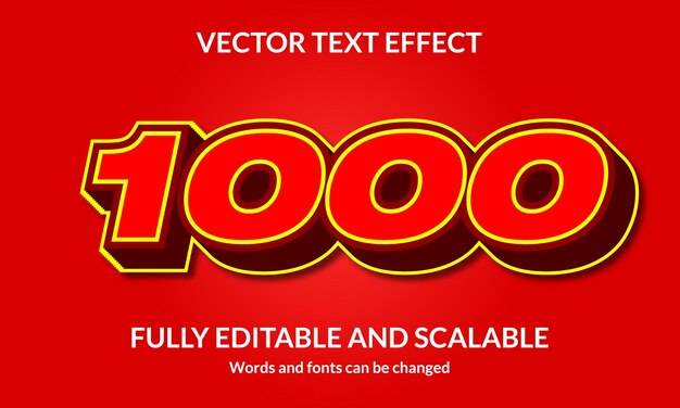 1000 efectos de estilo de texto 3D editables