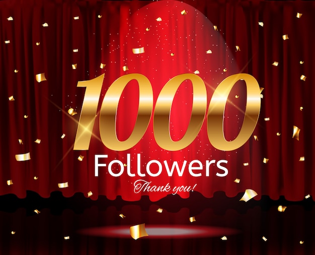 1000 seguidores. gracias. antecedentes