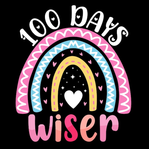100th days of school t-shirt, diseño de camiseta de cien días, Camiseta para colorear, Diseño de camiseta para niños
