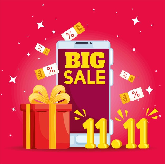 11 11 plantilla de día de compras