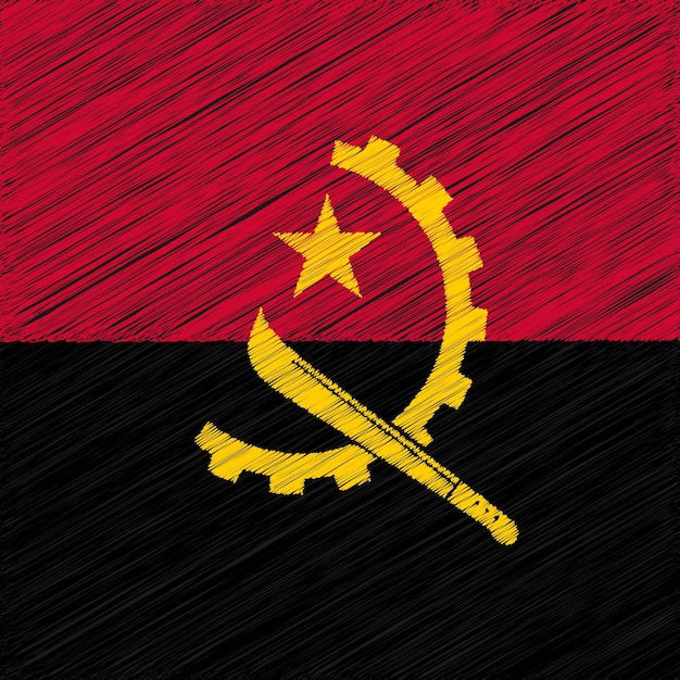 11 de noviembre Diseño de la bandera del Día de la Independencia de Angola