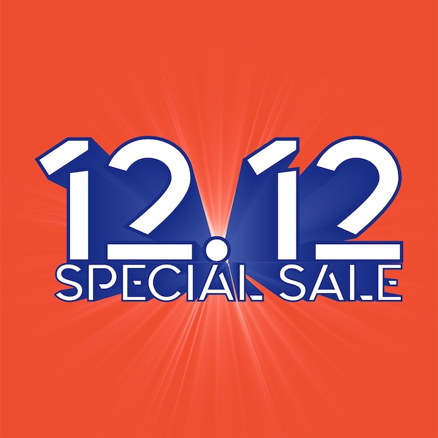 12.12 Icono abstracto gráfico vectorial naranja La mayor venta de diciembre