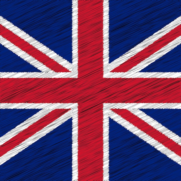 12 de junio diseño de la bandera del día nacional británico