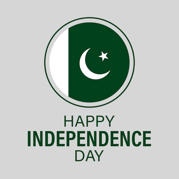 14 de agosto Día de la Independencia de Pakistán diseño vectorial o ilustración Eps y archivo jpg