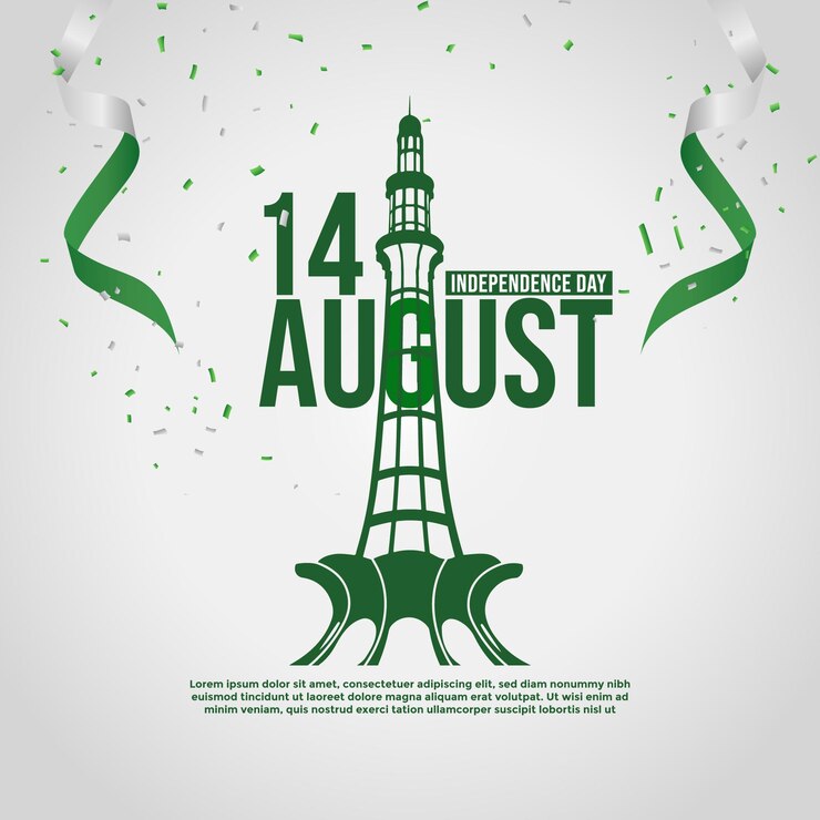 14 de agosto Pakistan feliz día de la independencia en las redes sociales