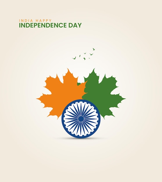 15 de agosto Feliz Día de la Independencia de la India Diseño creativo para el estandarte del día de la independencia de la India