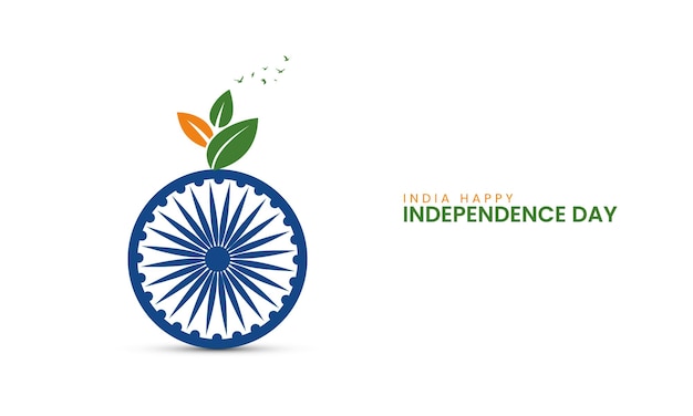 15 de agosto Feliz Día de la Independencia de la India Diseño creativo para el estandarte del día de la independencia de la India