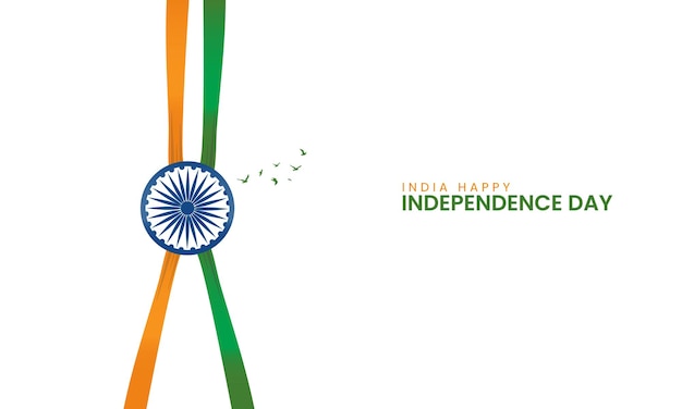 15 de agosto Feliz Día de la Independencia de la India Diseño creativo para el estandarte del día de la independencia de la India