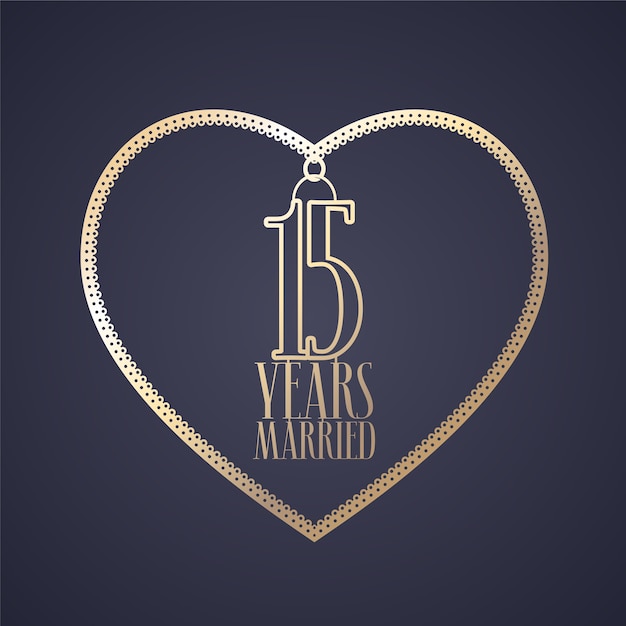 15 años de matrimonio