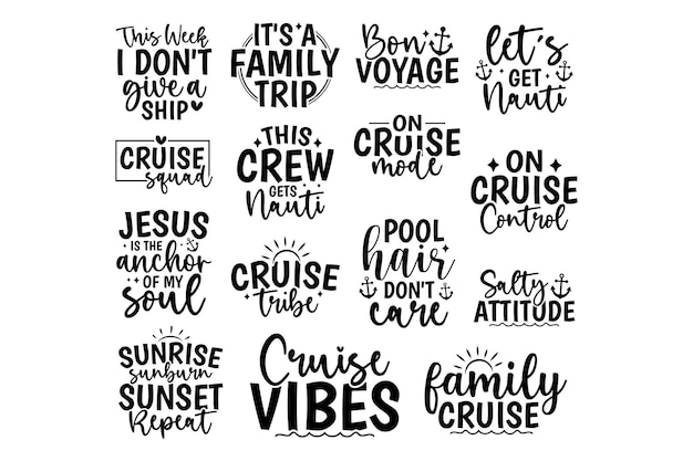 15 paquetes de SVG de crucero
