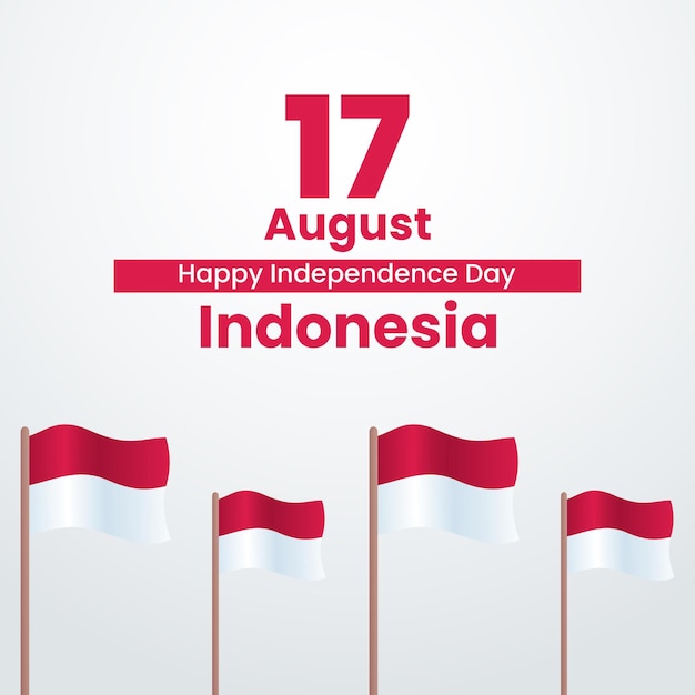 17 de agosto fondo del día de la independencia de indonesia