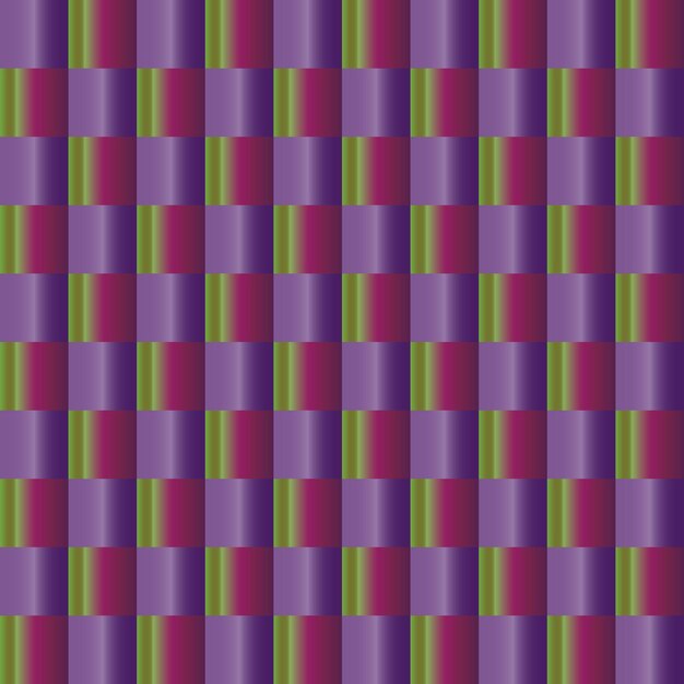 188 Patrón de comprobación sin costuras verde púrpura y magenta