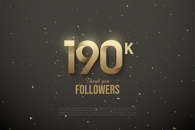 190.000 seguidores con números estampados suaves
