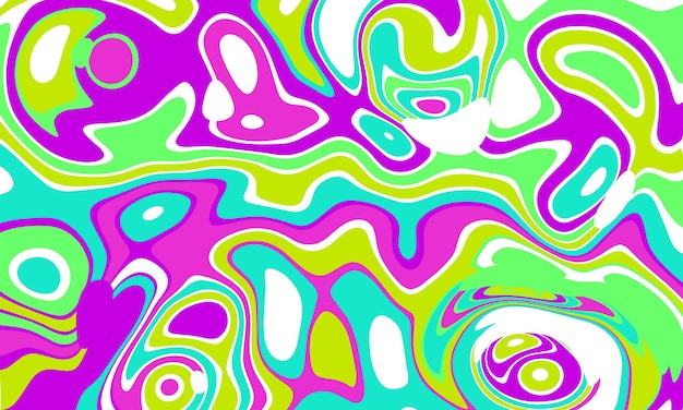 1960s 1970s Art Style Fondos psicodélicos coloridos Estilo de arte hippie