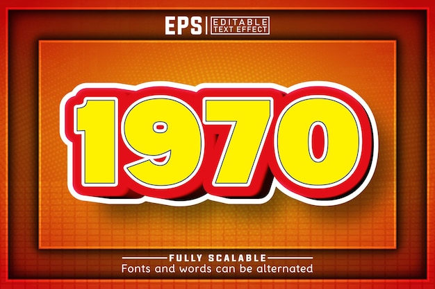 19703d Efecto de texto editable
