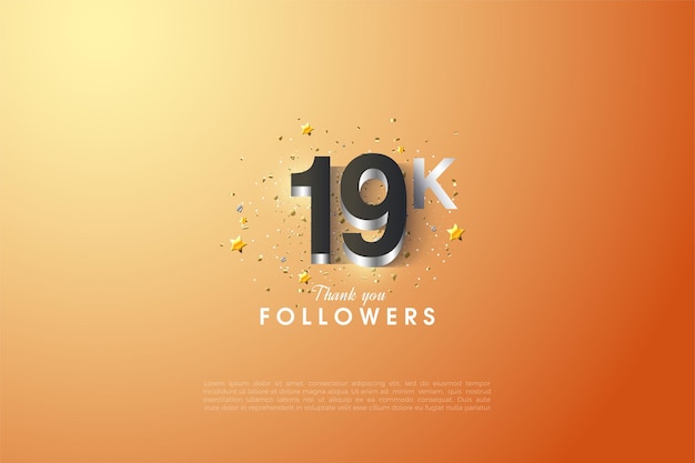 19k seguidores, plantilla gracias
