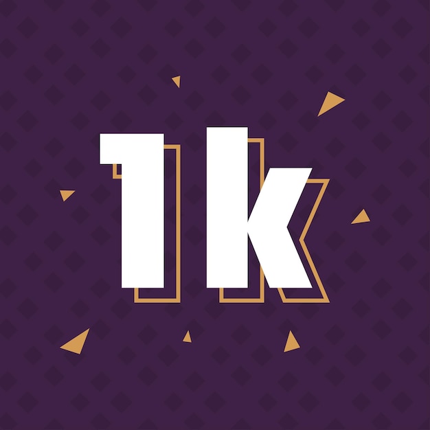 1k seguidores celebración de las redes sociales
