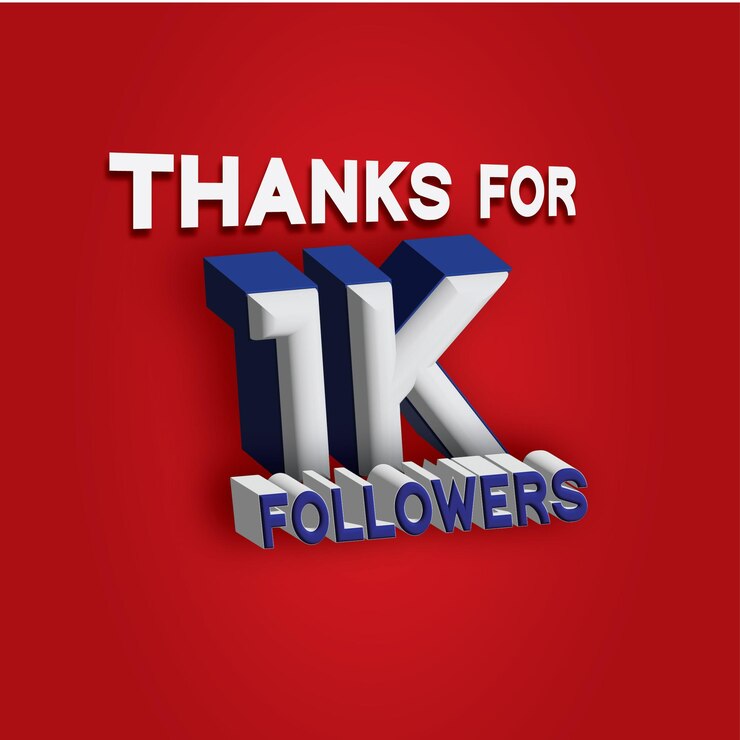 1k seguidores suscriptores