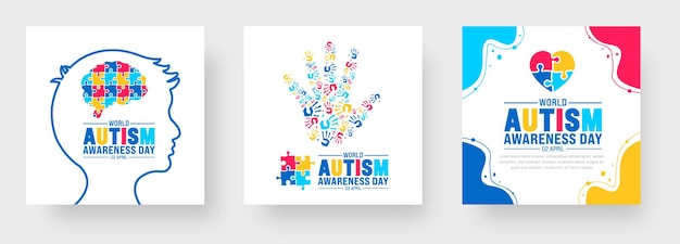 Vector el 2 de abril es el día mundial de la concienciación sobre el autismo.