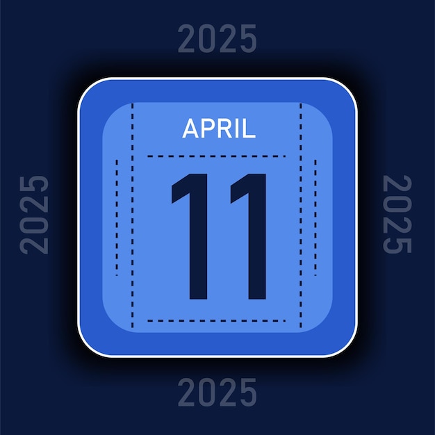 2 Calendario de colores para el mes de abril de 2025