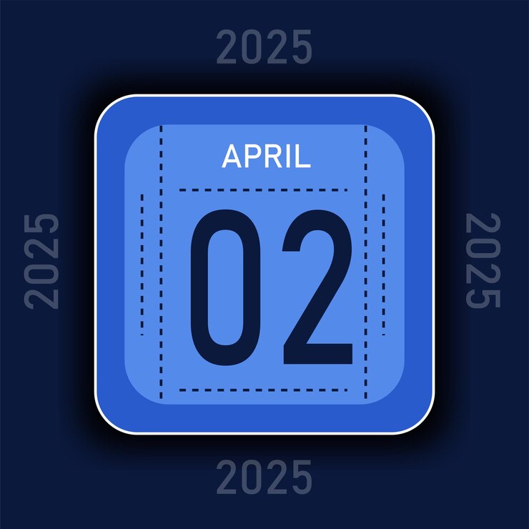 Vector 2 calendario de colores para el mes de abril de 2025