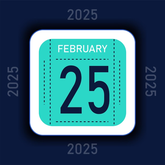 2 Calendario del mes de febrero de 2025