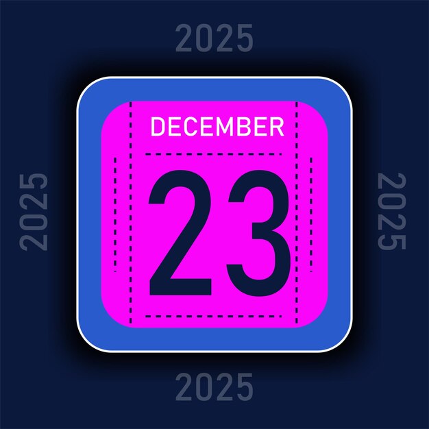 2 Color Calendario del mes de diciembre de 2025