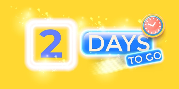 2 días para ir plantilla de diseño de banner