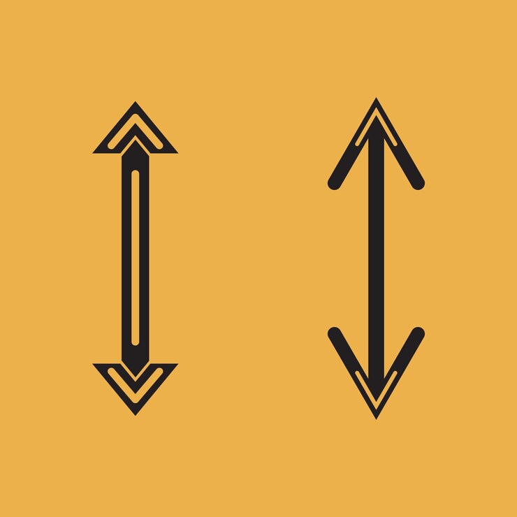 2 Diseño minimalista del vector de flecha