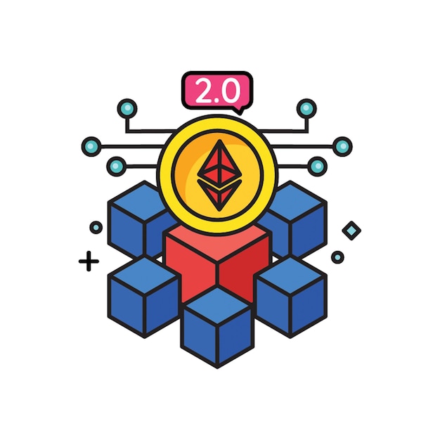 20 Icono de la cadena de bloques