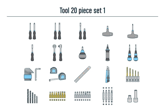 工具の20点セットno1