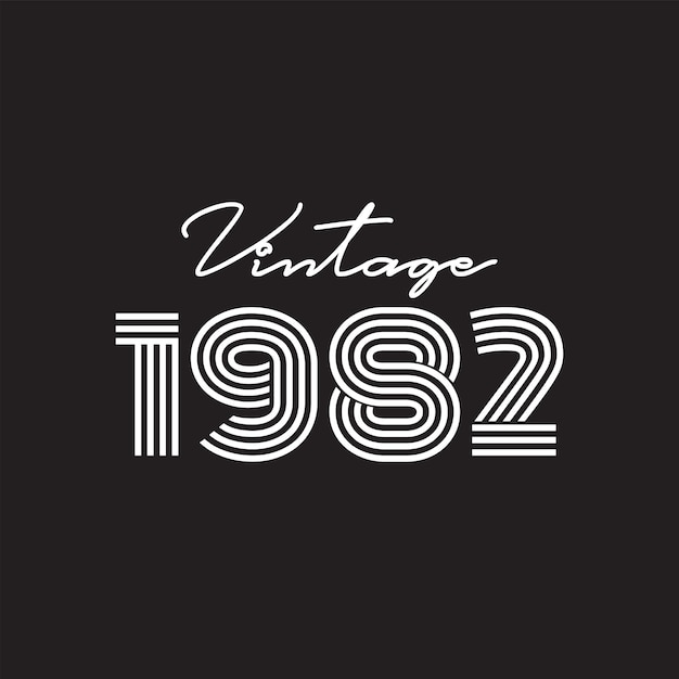 Vector 2010 vintage retro diseño de camiseta vector fondo negro