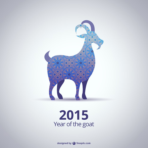 Vector 2015 año de la cabra