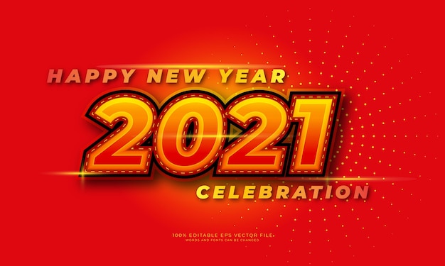 2021 feliz año nuevo celebración fondo rojo