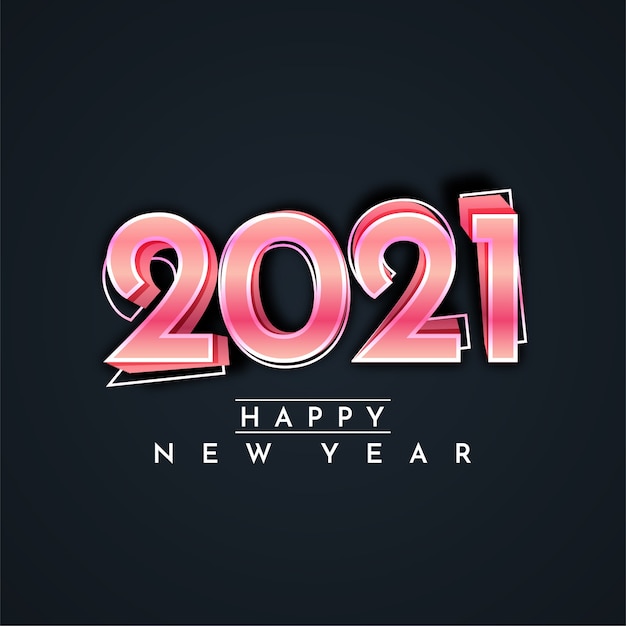 2021 feliz año nuevo diseño ilustración