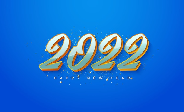 2022 feliz año nuevo colorido con un tema de graffiti