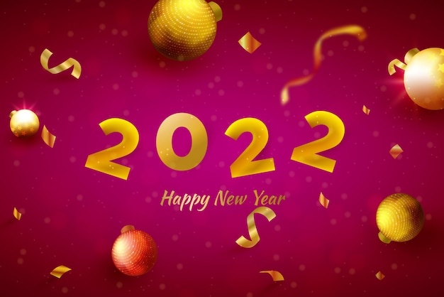 2022 feliz año nuevo fondo colorido