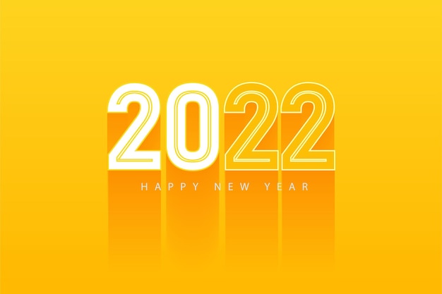 Vector 2022 feliz año nuevo fondo