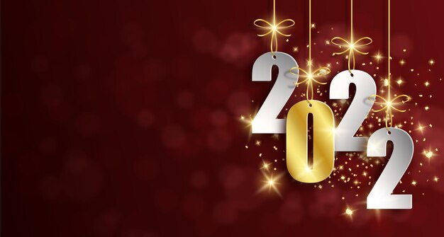 Vector 2022 fondo feliz año nuevo
