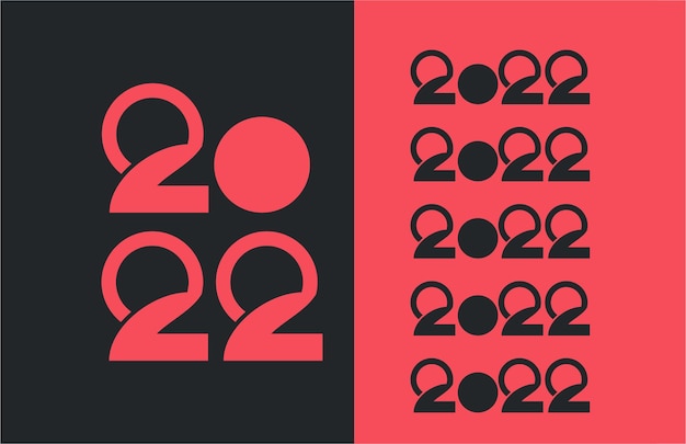 2022 sign vector diseño logotipo